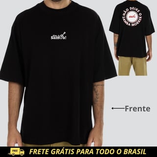 Nome do produto Camiseta Oversized - Não Deixe o Samba Morrer Sim é Samba