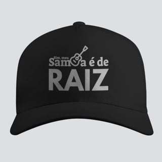 Boné Americano Com Tela - Sim Meu Samba é de Raiz