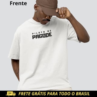 Nome do produto Camiseta Masculina Oversized - Piloto de Pagode