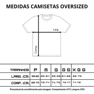 Nome do produto Camiseta Masculina Oversized - Samba