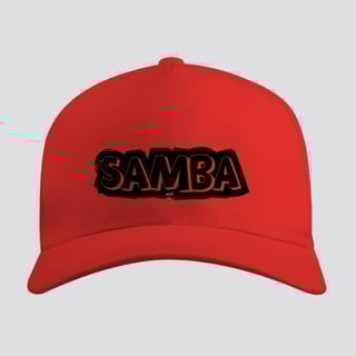 Nome do produto Boné Americano com Tela - Samba Estampado