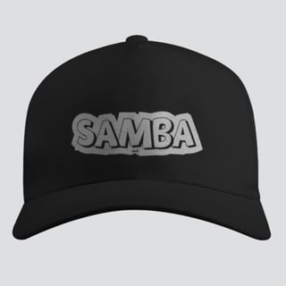 Boné Americano com Tela - Estampado Samba