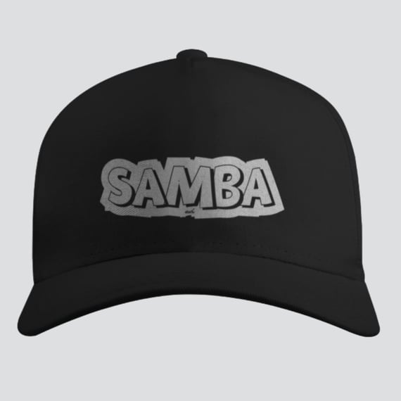 Boné Americano com Tela - Estampado Samba
