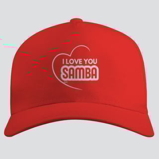 Nome do produto Boné Americano com Tela - I Love You Samba