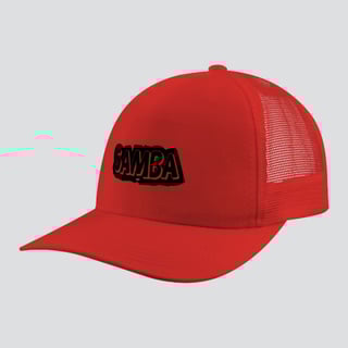 Nome do produto Boné Americano com Tela - Samba Estampado
