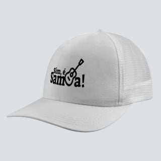 Nome do produto Boné Americano com Tela - Sim é Samba