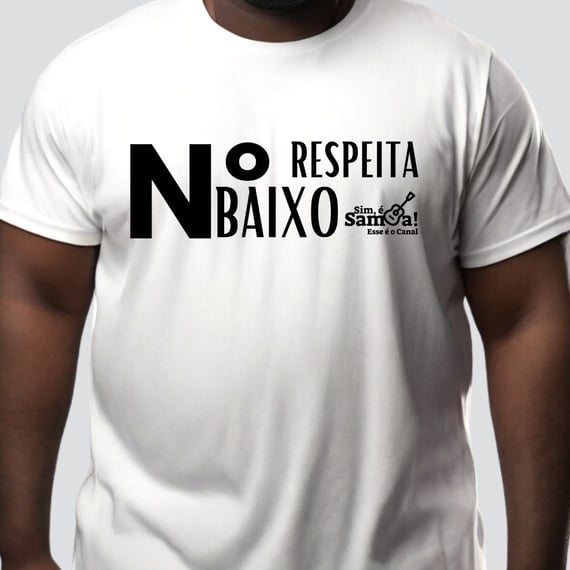Camiseta Plus Size - Respeita Número Baixo