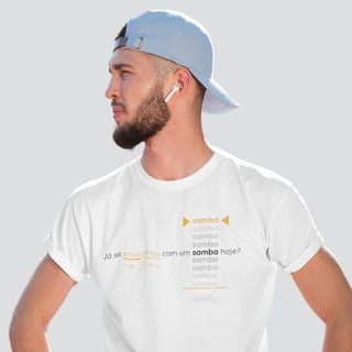 Nome do produto Camiseta Clássica - Já se Emocionou Com Um Samba Hoje? 