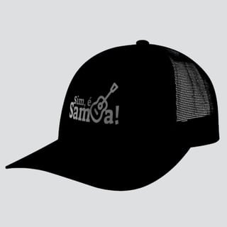 Nome do produto Boné Americano com Tela - Sim é Samba