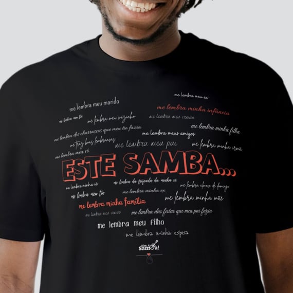Camiseta Clássica Masculina - Este Samba Me Lembra