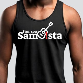 Nome do produto Camiseta Regata Masculina - Sim Sou Sambista