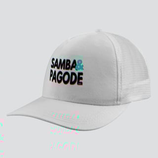 Nome do produto Boné Americano com Tela - Samba e Pagode