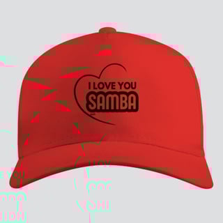Nome do produto Boné Americano com Tela - I Love You Samba
