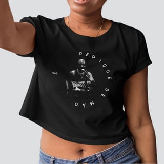 Nome do produto Camisa Cropped Feminina - Repique de Mão