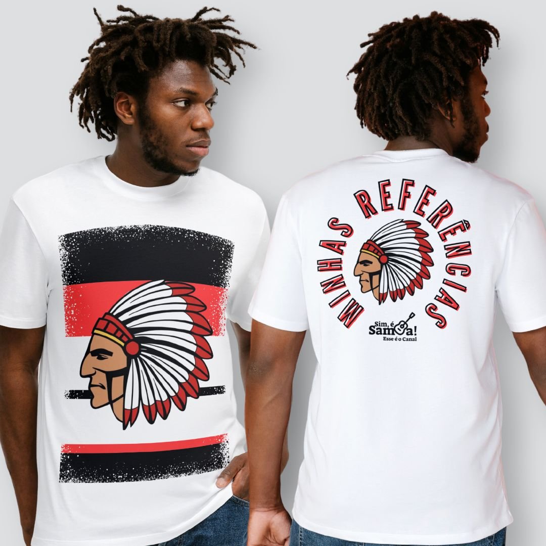 Nome do produto: Camiseta Clássica Masculina - Minhas Referências