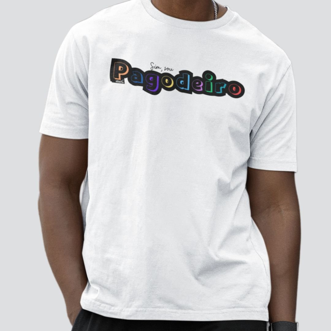 Nome do produto: Camiseta Quality Masculina - Sim Sou Pagodeiro