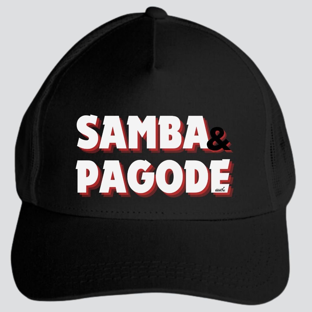 Nome do produto: Boné Americano com Tela - Samba e Pagode
