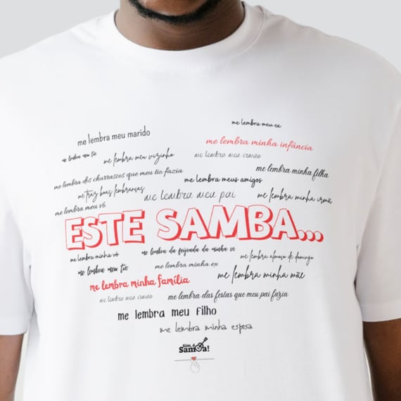 Camiseta Clássica Masculina - Este Samba me Lembra 