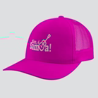 Nome do produto Boné Americano com Tela - Sim é Samba