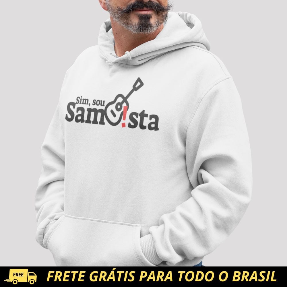 Nome do produto: Blusão de Moletom PRIME Canguru - Sim Sou Sambista