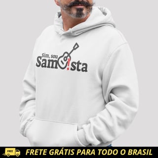 Nome do produto Blusão de Moletom PRIME Canguru - Sim Sou Sambista