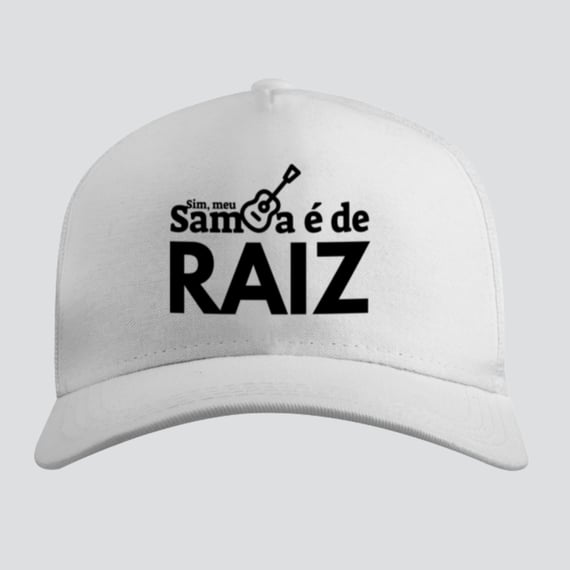 Boné Americano Com Tela - Sim Meu Samba é de Raiz