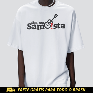 Camiseta Masculina Oversized - Sim Sou Sambista