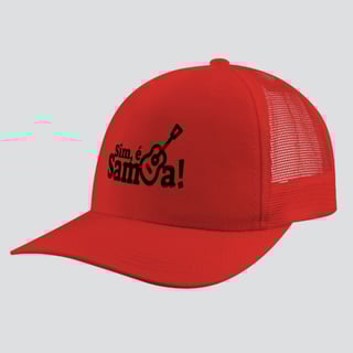 Nome do produto Boné Americano com Tela - Sim é Samba