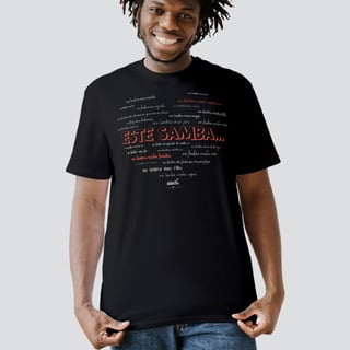 Nome do produto Camiseta Clássica Masculina - Este Samba Me Lembra