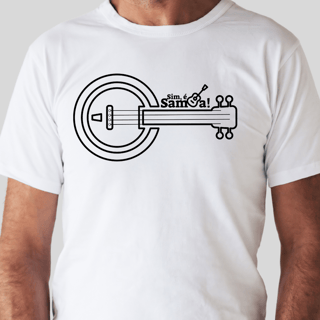 Nome do produto Camiseta Clássica Masculina - Banjo Sim é Samba