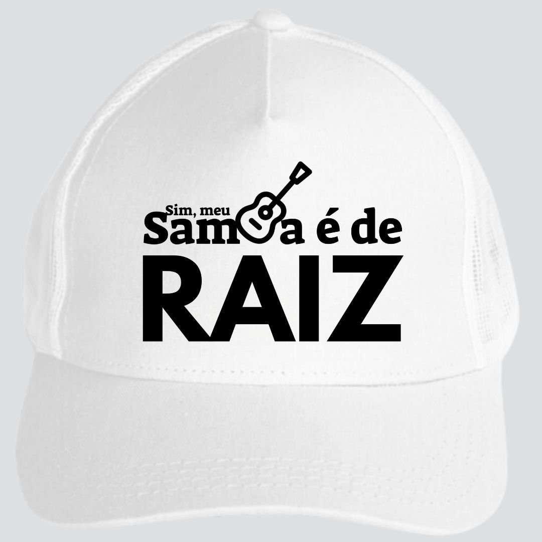 Nome do produto: Boné Americano Com Tela - Sim Meu Samba é de Raiz
