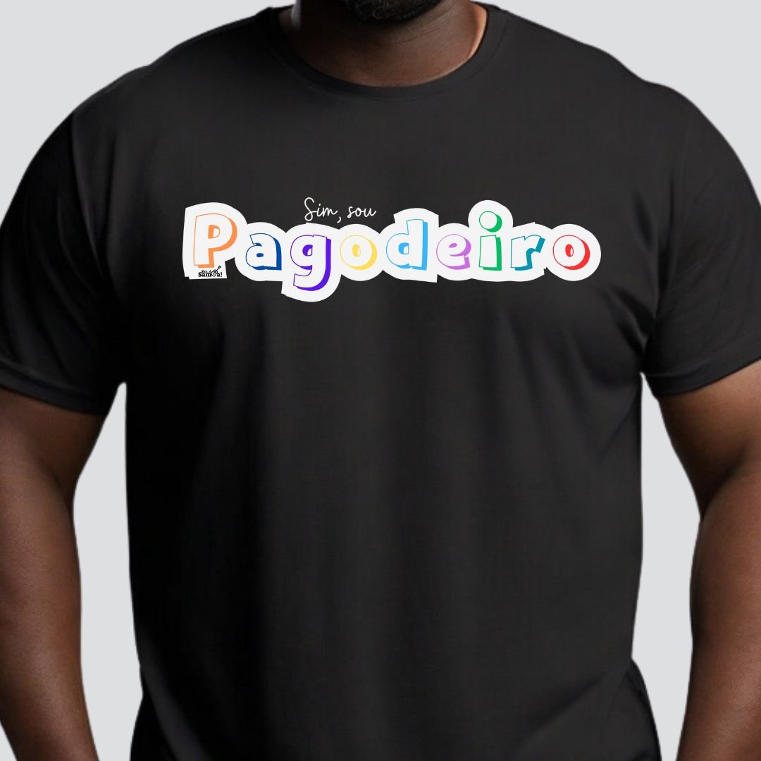 Nome do produto: Camiseta Plus Size - Sim Sou Pagodeiro