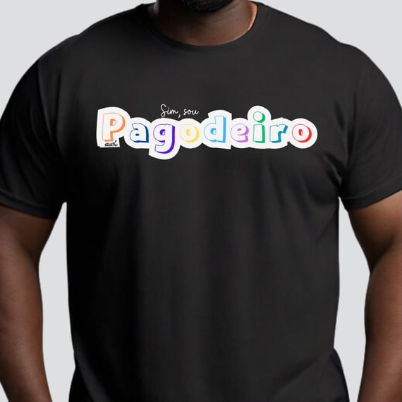 Camiseta Plus Size - Sim Sou Pagodeiro