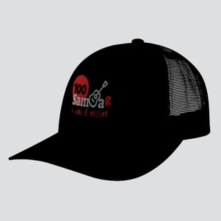 Nome do produto Boné Americano com Tela - Sem Sambar a Vida é Triste