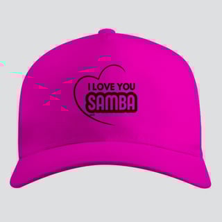 Nome do produto Boné Americano com Tela - I Love You Samba