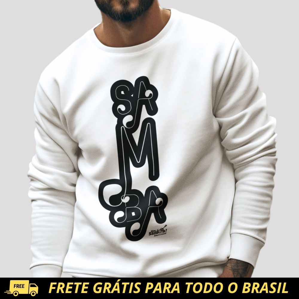 Nome do produto: Blusão de Moletom PRIME Fechado - Samba