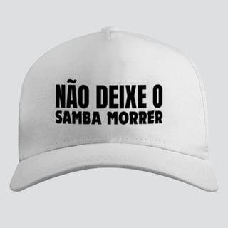 Nome do produto Boné Americano com Tela - Não Deixe o Samba Morrer