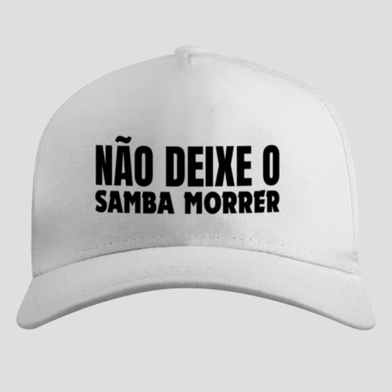Boné Americano com Tela - Não Deixe o Samba Morrer