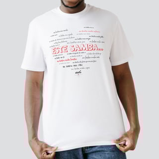 Nome do produto Camiseta Clássica Masculina - Este Samba me Lembra 