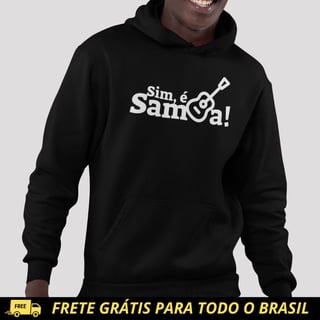 Nome do produto Blusão de Moletom PRIME Canguru - Sim é Samba
