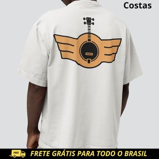 Nome do produto Camiseta Masculina Oversized - Piloto de Pagode