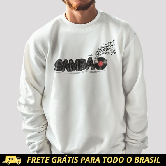 Blusão de Moletom Fechado - Sambão