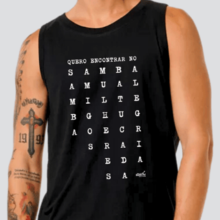 Nome do produto Camiseta Regata Masculina - Quero Encontrar no Samba