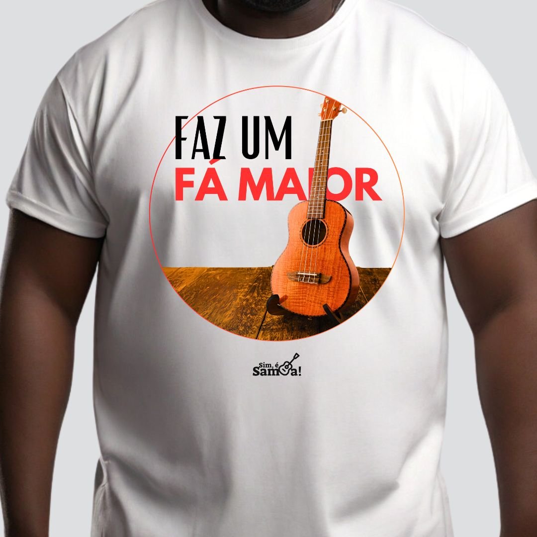 Nome do produto: Camiseta Plus Size - Faz Um Fá Maior