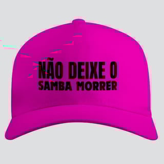Nome do produto Boné Americano com Tela - Não Deixe o Samba Morrer