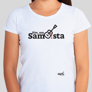 Nome do produto Camiseta Baby Long Quality Feminina - Sim Sou Sambista