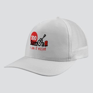 Nome do produto Boné Americano com Tela - Sem Sambar a Vida é Triste