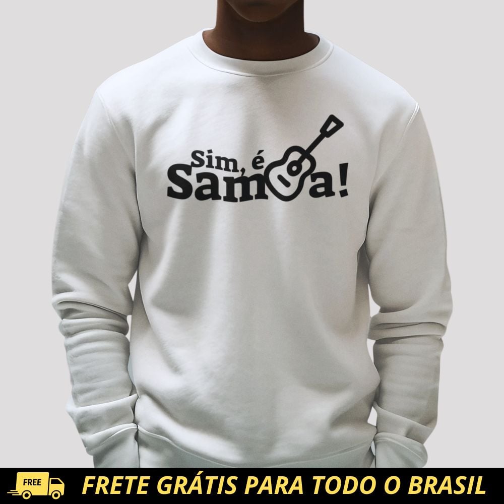 Nome do produto: Blusão de Moletom PRIME Fechado - Sim é Samba