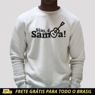 Nome do produto Blusão de Moletom PRIME Fechado - Sim é Samba