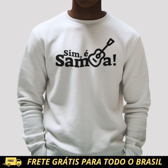 Blusão de Moletom Fechado - Sim é Samba